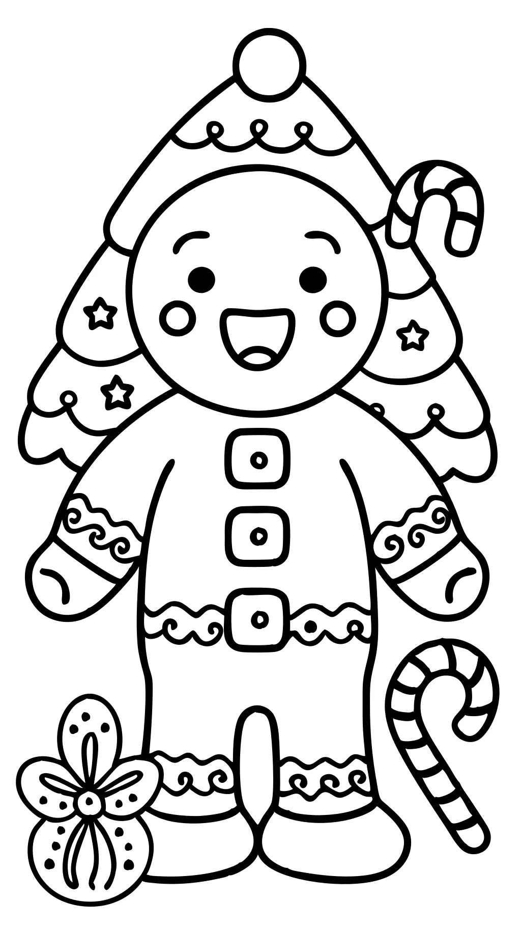 gingerbread coloring pages printable